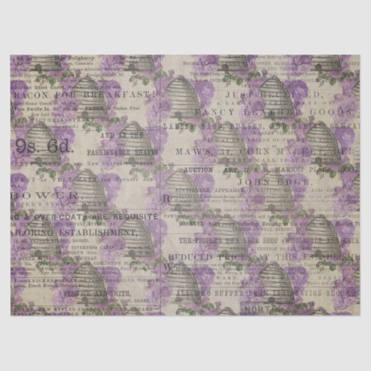 パープルビーシリーズデザイン16 薄葉紙 (正面)