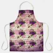 パープルビーシリーズデザイン4 エプロン (正面)