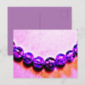 パープルビーズ インビテーションポストカード (正面/裏面)