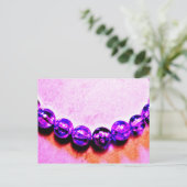 パープルビーズ インビテーションポストカード (スタンド正面)