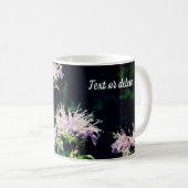 パープルビーバームパーソナライズされた花 コーヒーマグカップ (正面右)