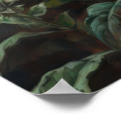 パープルビーバームフラワーズアートプリントポスター ポスター (角)