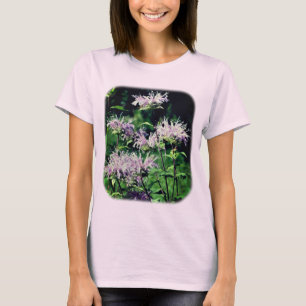 パープルビーバームフラワーズ自然 Tシャツ