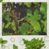 パープルビーバーム&のまわりに キッチンタオル (折り畳み)