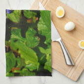 パープルビーバーム&のまわりに キッチンタオル (四つ折り)