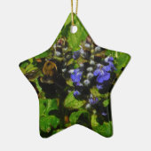 パープルビーバーム&のまわりに セラミックオーナメント (左)