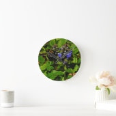 パープルビーバーム&のまわりに ラウンド壁時計 (ホーム)