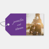 パープルビーフクレームブライダルシャワー ギフトタグ (裏面横)