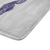 パープルピエレガントャックパーソナライズされたカッティングボード カッティングボード (角)