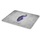パープルピエレガントャックパーソナライズされたカッティングボード カッティングボード (角)
