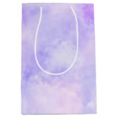 パープルピガーリーンク絞り染め ミディアムペーパーバッグ (正面)