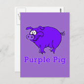 パープルピグオンアパレル、マグ、ベビーシャツ ポストカード (正面/裏面)