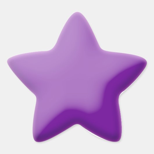 パープルピロースタイルシール 星シール (正面)