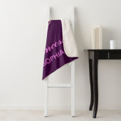 パープルピンクのティアラ王女の名前 シェルパブランケット (インサイチュ)