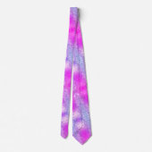 パープルピンクのネオングリッタースパークリドリップネックタイ ネクタイ (裏面)