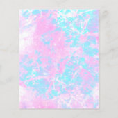 パープルピンクのパステルブルー大理石 チラシ (裏面)