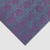 パープルピンクのメタリックアールデコファンの切り離し 薄葉紙 (詳細)