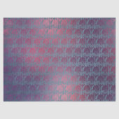 パープルピンクのメタリックアールデコファンの切り離し 薄葉紙 (正面)