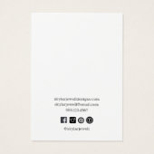 パープルピンクのロータスイヤリングディスプレイカード (裏面)