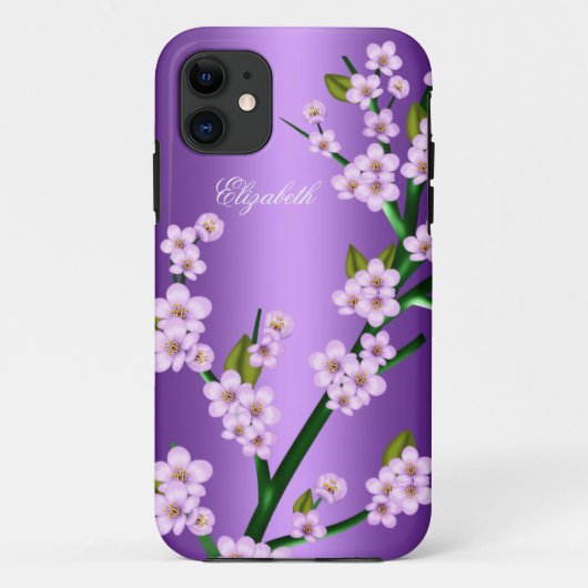 パープルピンクの花iPhone 5クラスエレガントー Case-Mate iPhoneケース (裏面)