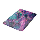 パープルピンクアクアアクリルかわいらし系注水液 バスマット (アングル)