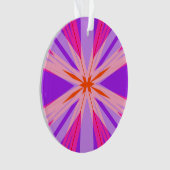 パープルピンクオレンジスターバストスターフェスティバルギフトおもしろい オーナメント (正面)