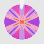 パープルピンクオレンジスターバストスターフェスティバルギフトおもしろい オーナメント (正面)