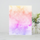 パープルピンクオレンジ金ゴールド花崗岩スクラップブック紙 (スタンド正面)