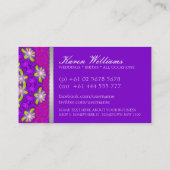 パープルピンクオーラフローラグロー名刺 名刺 (裏面)