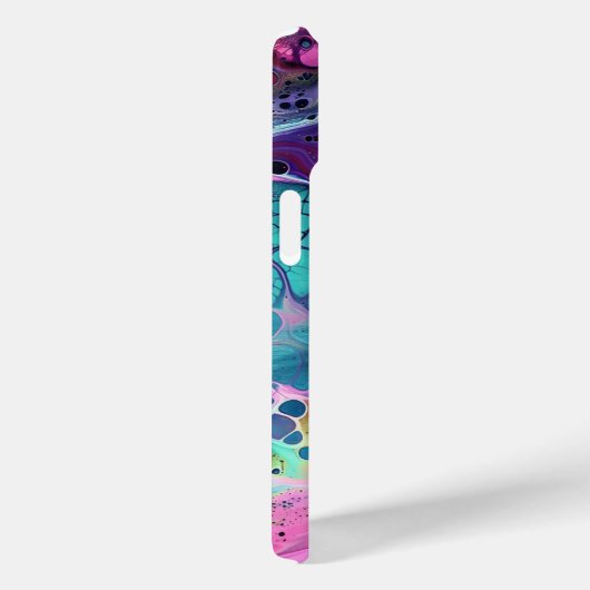 パープルピンクク絵を描注抽象芸術液体の美学 Case-Mate iPhoneケース (裏面 / 右)