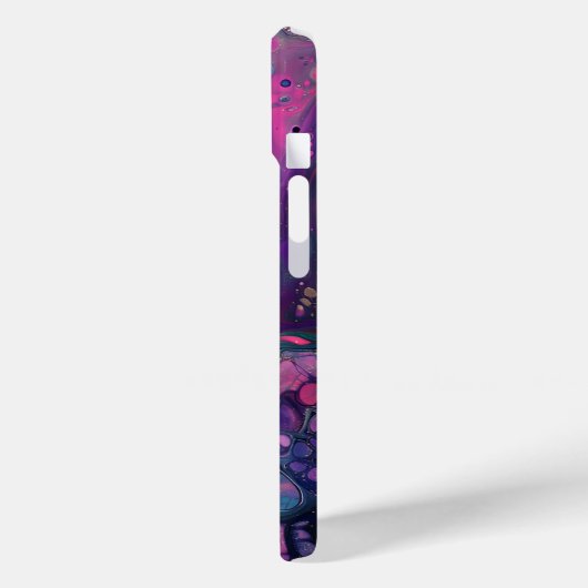 パープルピンクク絵を描注抽象芸術液体の美学 Case-Mate iPhoneケース (裏面 / 左)