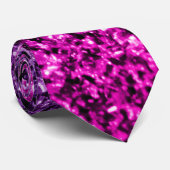 パープルピンクグラデーショングリッターのキラキラ ネクタイ (ロール)