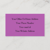 パープルピンクグリッターヘアサロンスパブティック 名刺 (裏面)