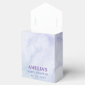 パープルピンクグリッターマーメイドテールベイビーシャワー フェイバーボックス (オープン)