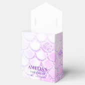 パープルピンクグリッターマーメイドテール誕生日 フェイバーボックス (オープン)