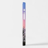 パープルピンクサンセットサンライズ iPhoneケース (左側面)