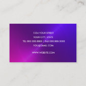 パープルピンクシェン名刺 名刺 (裏面)