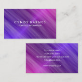 パープルピンクシェン名刺 名刺 (正面/裏面)