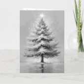 パープルピンクシンプルがかったオレンジ色のパステルクリスマス シーズンカード (裏面)