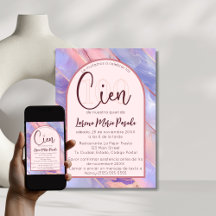 パープルピンクスペインのアゲート100誕生日のために