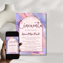 パープルピンクスペインのアゲート50誕生日