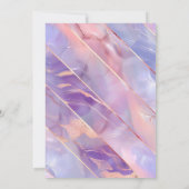 パープルピンクスペインのアゲート70誕生日 招待状 (裏面)