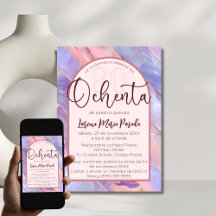 パープルピンクスペインのアゲート80誕生日