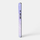 パープルピンクトスカ大理石カグラデーションスタマイズ iPhoneケース (左側面)