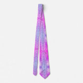 パープルピンクネオングリッタースパークリネックタイ ネクタイ (裏面)