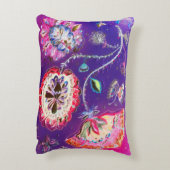 パープルピンクバタフライフローラ園 アクセントクッション (裏面(縦))