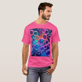パープルピンクバブル魔法 Tシャツ (正面フル)