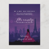 パープルピンクパリスファイアキンセアニラ ポストカード (正面)