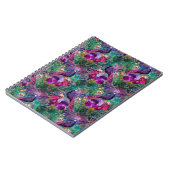 パープルピンクピーコックフローラ ノートブック (左側)