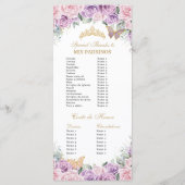 パープルピンクフローラキンセアニライベント順 プログラム (裏面)